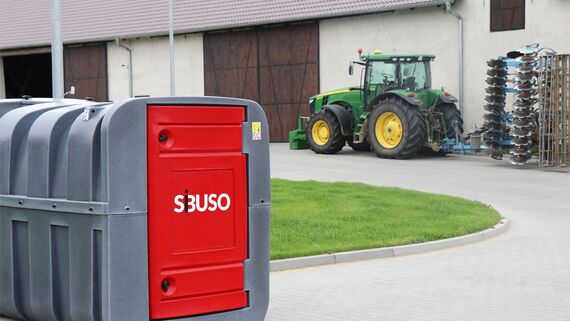 Plastová, dvojplášťová nádrž na naftu SIBUSO H-2500L ECONOMIC