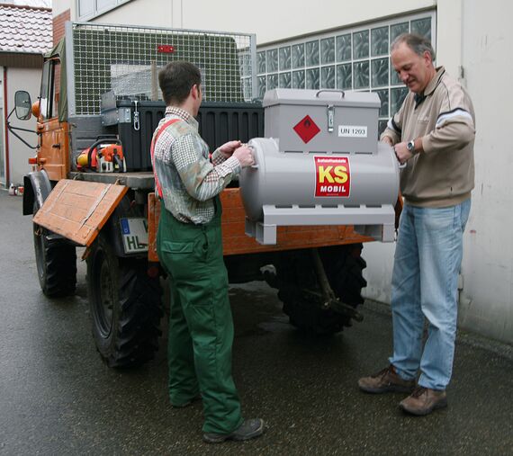 Mobilná nádrž na benzín KS-Mobil 90 l, oceľová