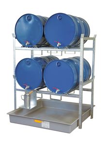 Regál na 4 X 200 L sud