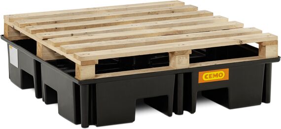 Záchytná vaňa PE 220/4 s pozinkovaným roštom