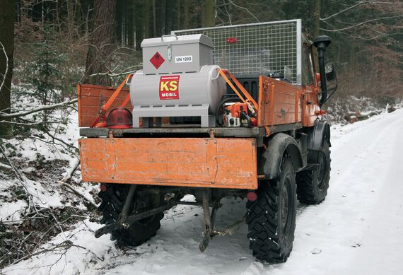 Mobilná nádrž na benzín KS-Mobil 90 l, oceľová