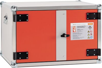 Ohňuvzdorná skriňa, typ 8/5 BASIC, na nabíjanie lítiových batérií so systémom LockEx®