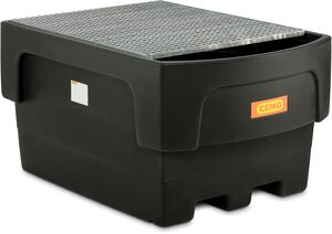 Záchytná vaňa PE pod 1000L IBC s oceľovým roštom