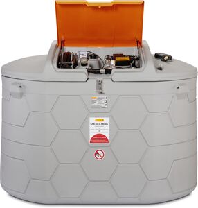 Plastová dvojplášťová nádrž na naftu CEMO CUBE-Tank 3500 l PREMIUM