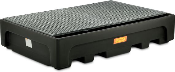 Záchytná vaňa PE pod 2 ks 1000L IBC s pozinkovaným roštom