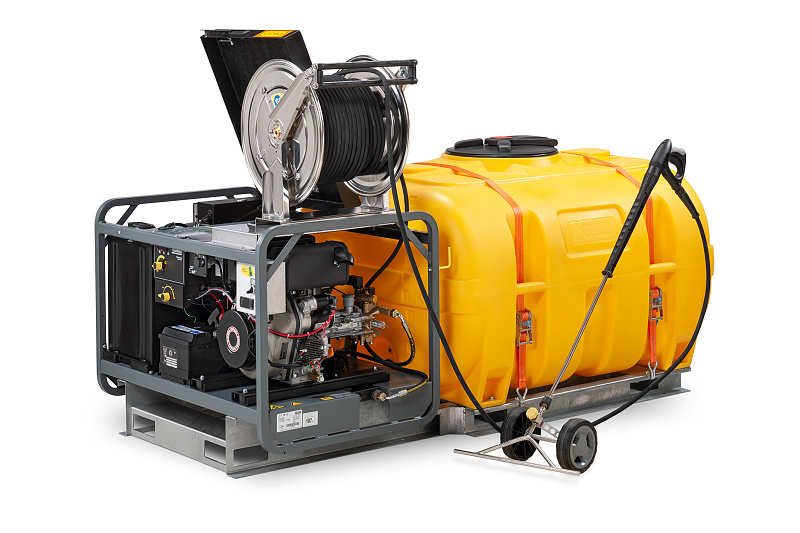 Mobilný čistiaci systém na ničenie buriny