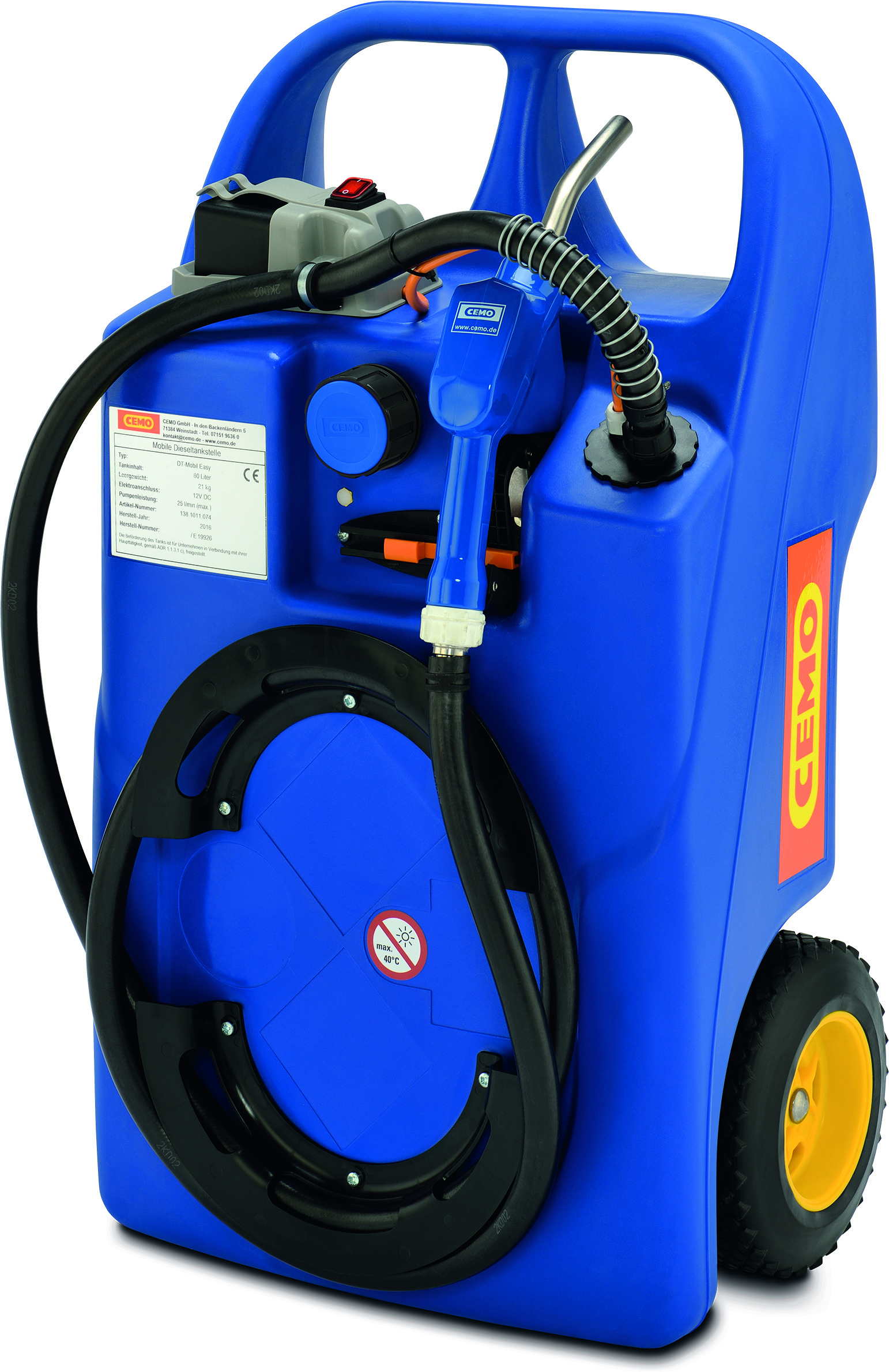 Mobilná nádrž AdBlue TROLLEY 60 l s AKU článkom + ponorné čerpadlo