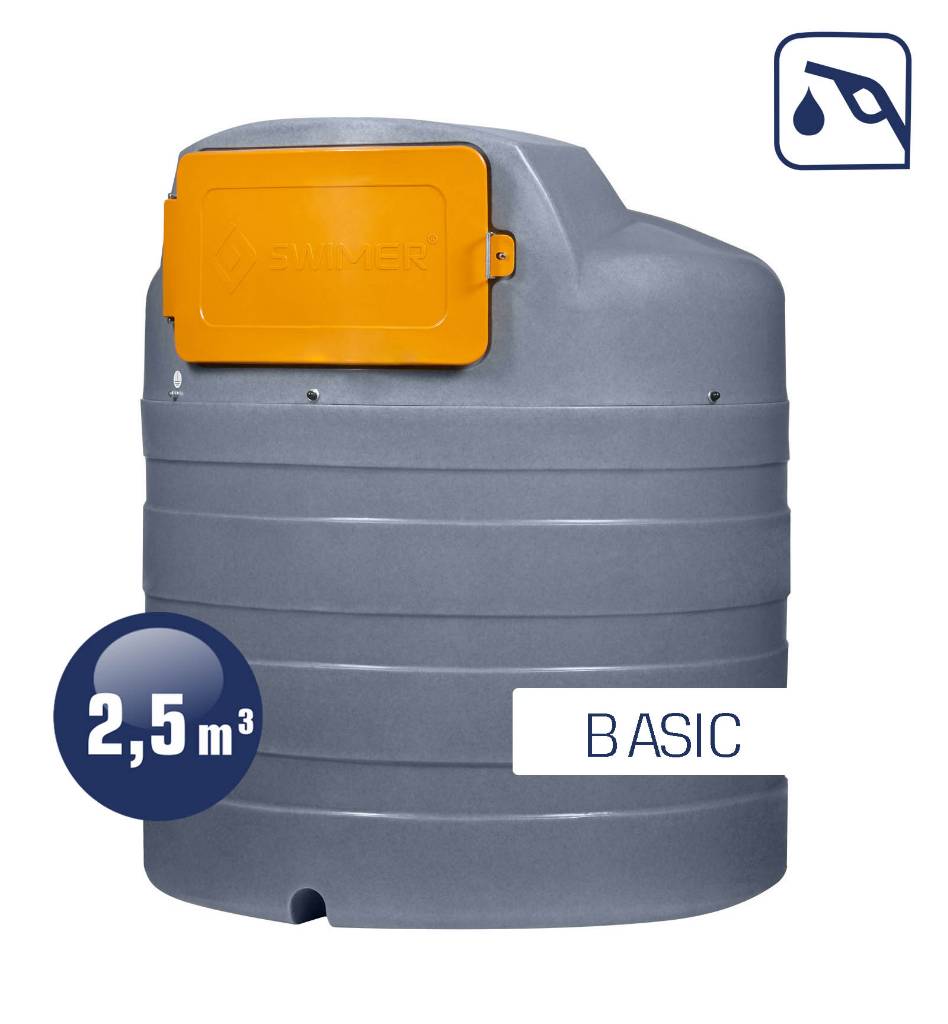 Plastová, dvojplášťová nádrž na naftu SWIMER 2500L ECO LINE BASIC