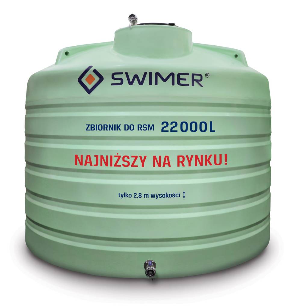NÁDRŽ NA DAM - SWIMER AGRO TANK 22 000 L - JEDNOPLÁŠŤOVÁ