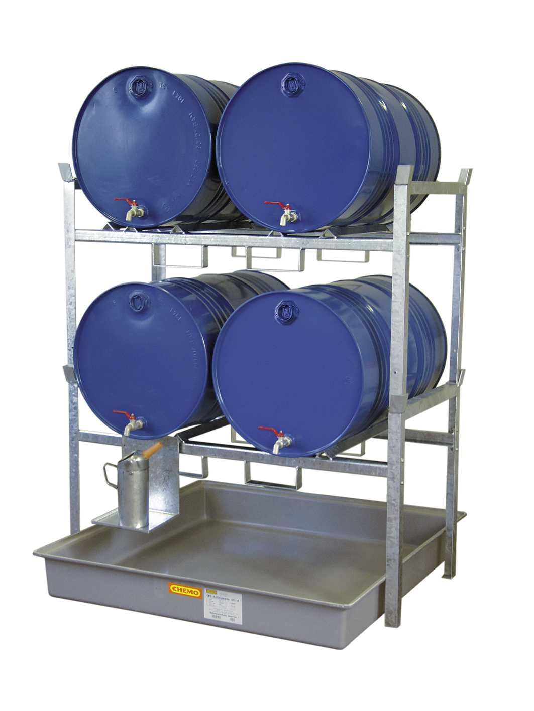 Regál na 4 X 200 L sud