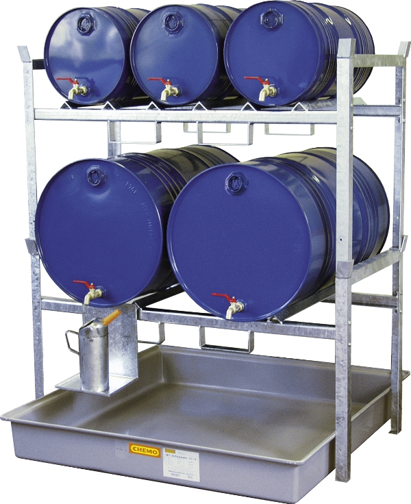 Regál na  2 X 200 L sud a 3 X 60 L sud
