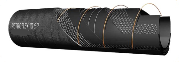 Výdajná hadica na naftu s výstužou DN25, prietok 70-100 l/min, 4m
